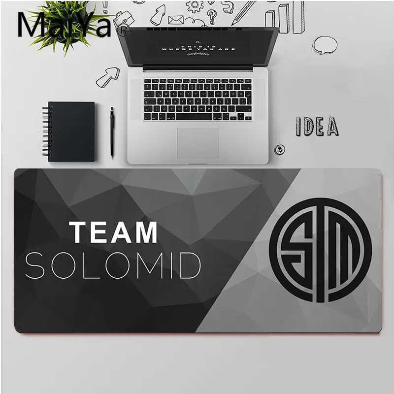 Maiya Vrh Kakovosti TSM Logotip Meri laptop Gaming mouse pad Brezplačna Dostava Velik Miško, Tipke Tipkovnice Mat