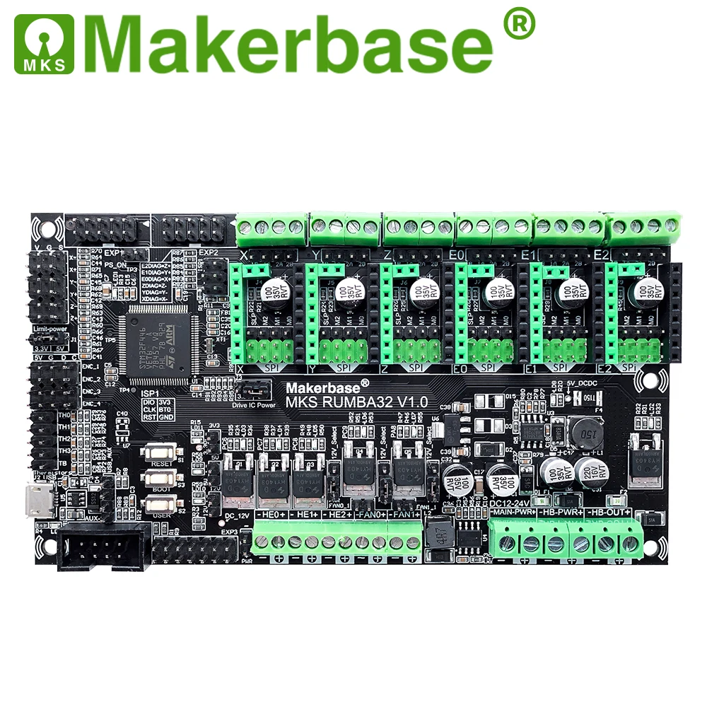 Makerbase MKS, Rumba32 180MHZ 32-Bit 3d tiskalnik nadzorni odbor 6 Motornih Voznikova Vrata podporo Jadrovnica 2.0 MKS, TFT TMC2209 TMC2208