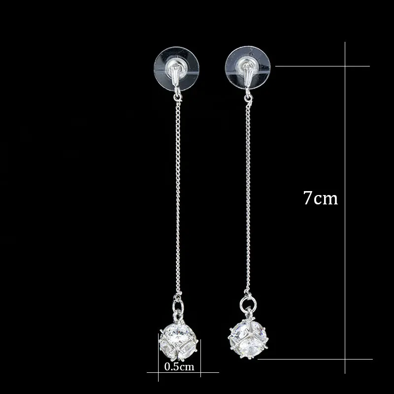 Manxiuni Vrh Kakovosti Crystal Cube Moda Spusti Uhani Silver Plated Uhan Nakit Design Avstrijski Kristalno Debelo