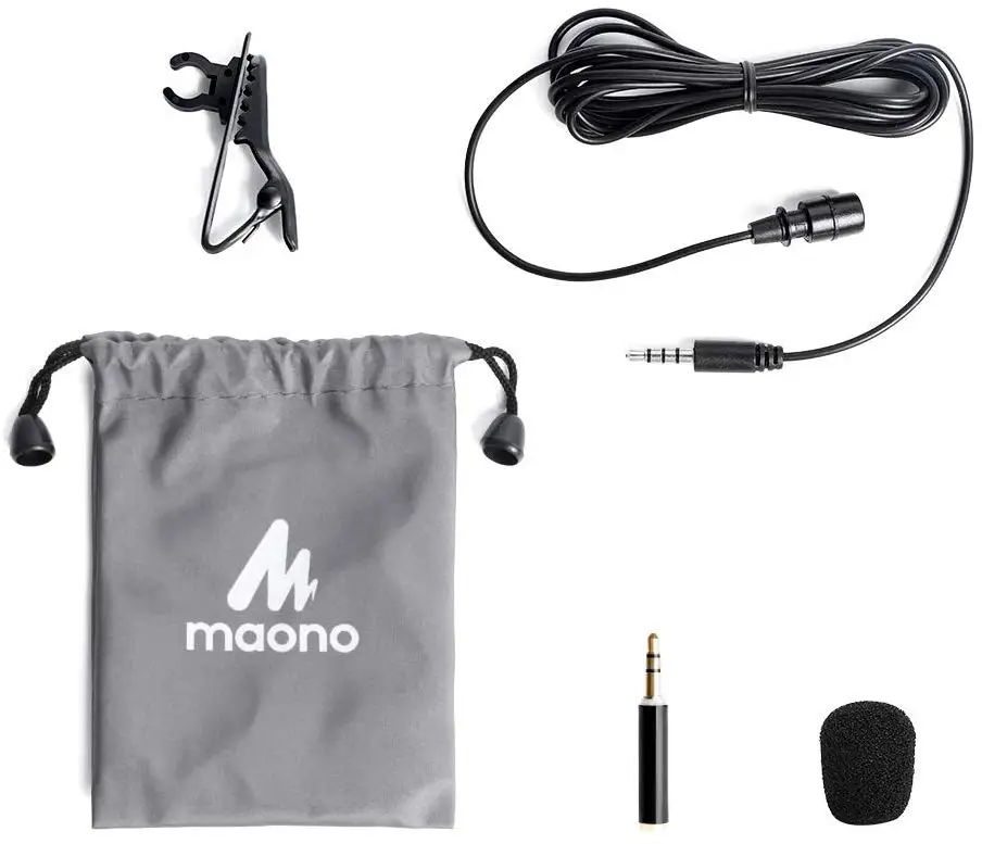 MAONO Lavalier Mikrofon za Prostoročno Kondenzatorski Mikrofon Posnetek Na Vokalno Snemanje River Mic Žično Studio Mikrofon za DSLR Kamera