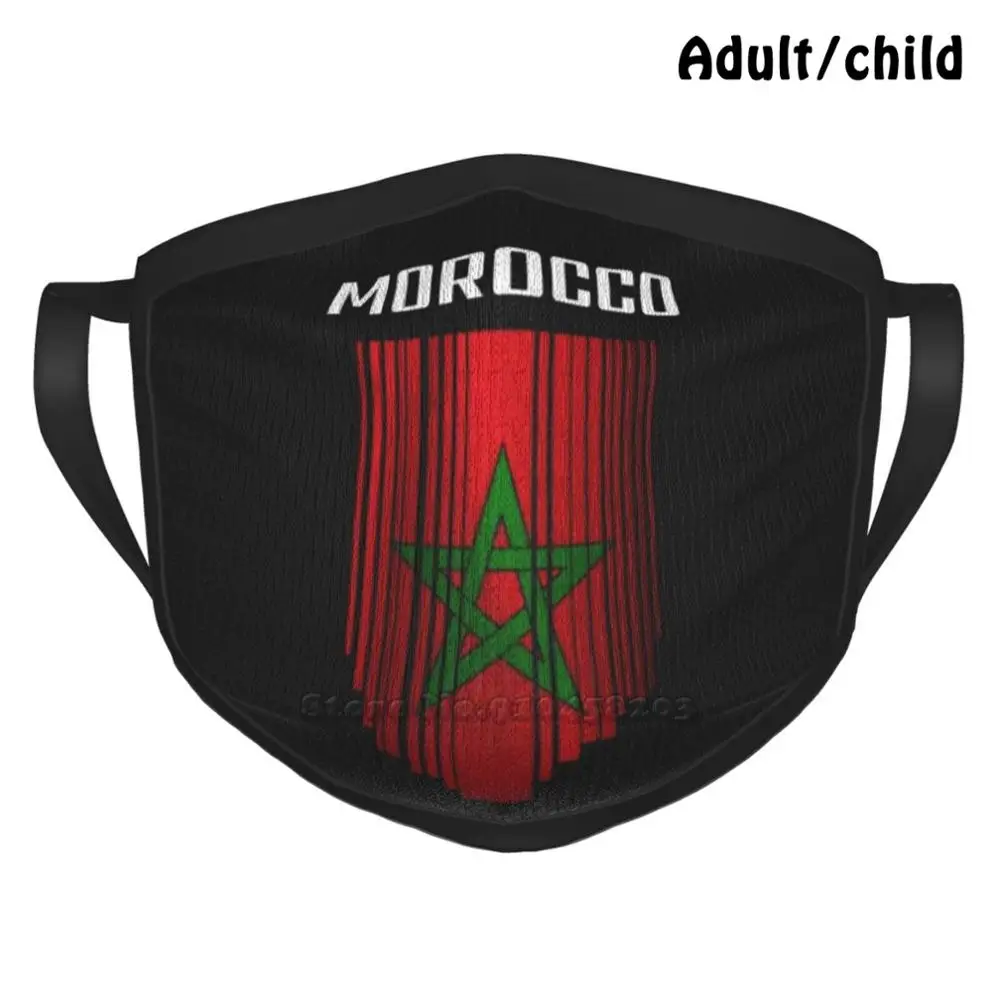 Maroko Zastavo Modni Tisk Smešno Pm2.5 Večkratno Uporabo Masko Maroka Rabat, Maroko Zastavo Maroko Zastavo Maroko Zastavo Maroko Zastavo I