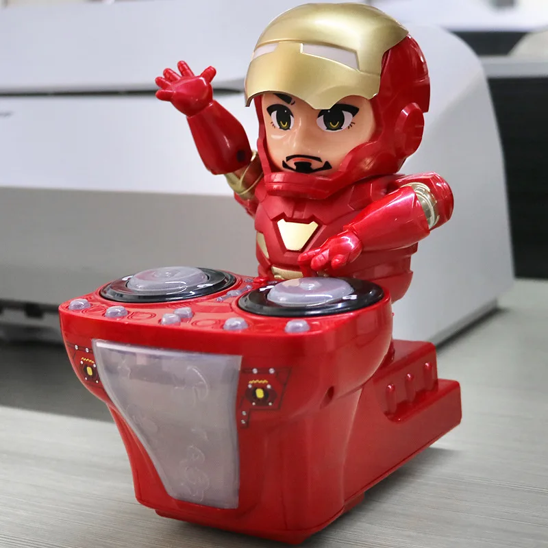 Marvel anime film Avengers zavezništvo iron man disk DJ Iron Man Maska električni ples robot rock fazi robot igrače cool in dinamično