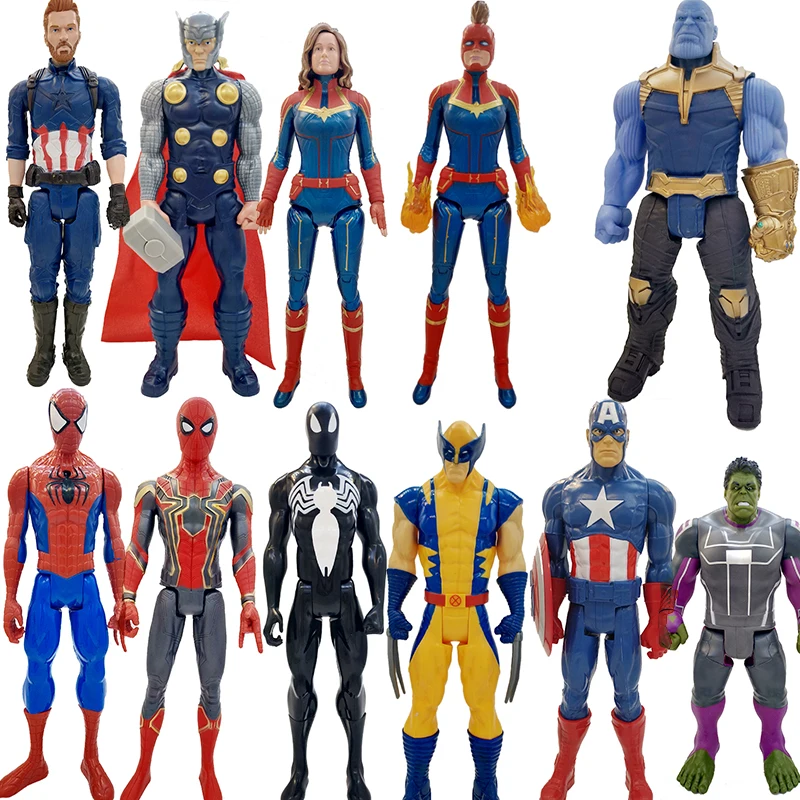 Marvel Avengers Endgame Thanos Spiderman, Hulk, Iron Man, Captain America Thor Wolverine Akcijska Figura, Igrače, Lutke za Otrok