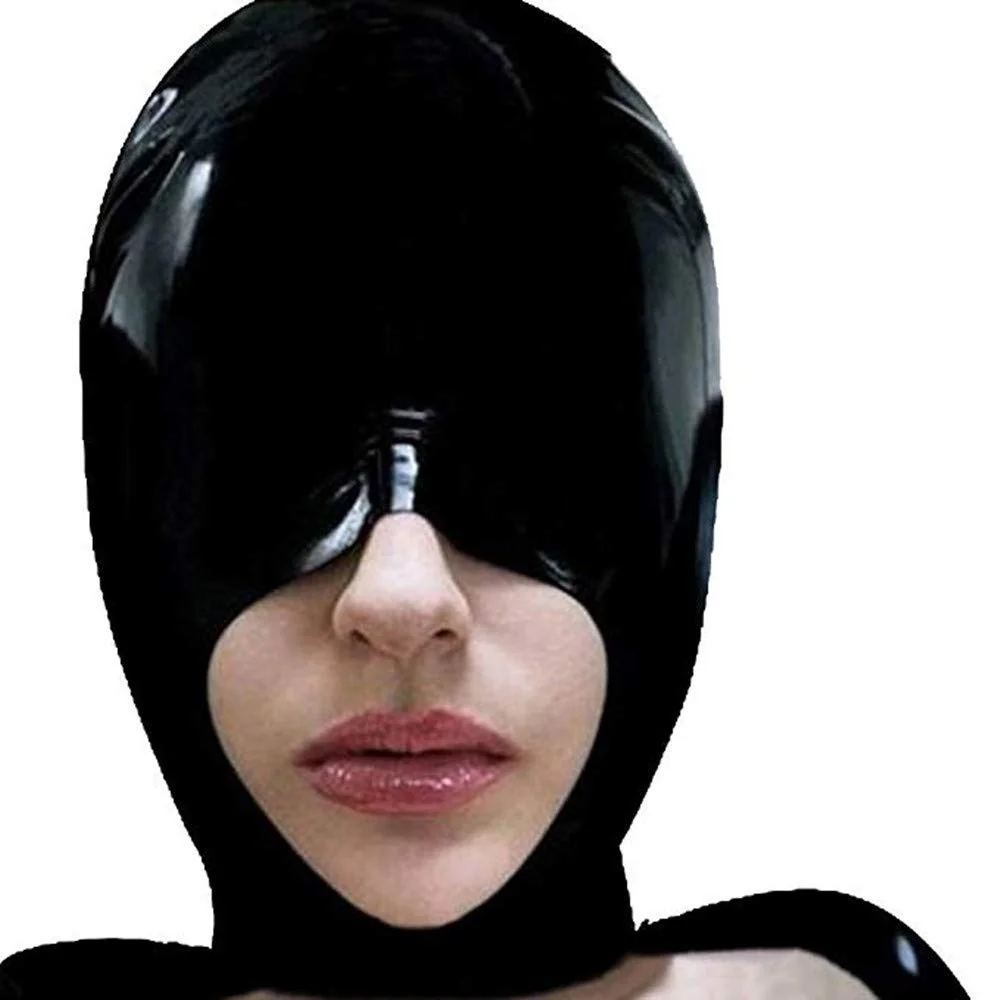 Maska iz lateksa Gume Kapuco Odprtih Ust za nošenje Stranka Catsuit maska iz lateksa halloween maska iz lateksa seksi latex maska maska iz lateksa bdsm spol igrača
