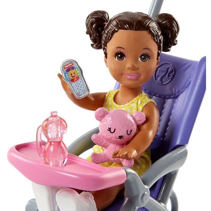 Mattel Barbie Skiper Varuške Inc Voziček Opremo Playset Bo Ustrezala Pretvarjamo, Princesa Igra Lutke Otroci Igrače Za Dekle Darilo