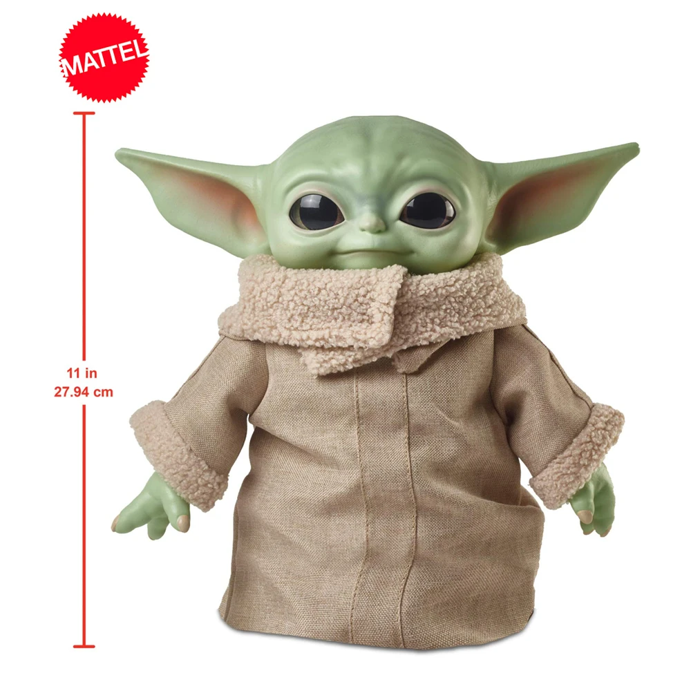 Mattel Yoda Mandalorian Star Igrače Vojne Yoda Slika Igrače Srčkan Master Yoda Otrok Plišastih Igrač 11-Palčni Otroci Igrače Božično Darilo GWD85