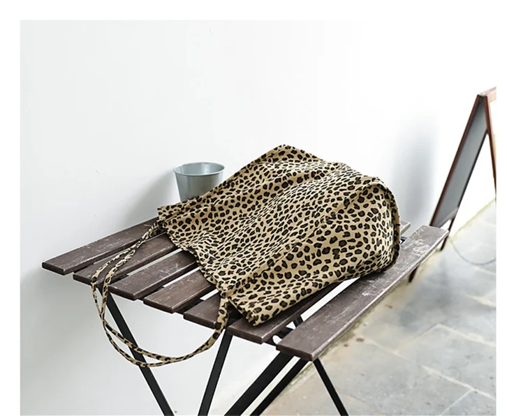 Maxi Leopard Tkanine Veliko Zmogljivost Tote Vrečko za Mumija 2020 Lady Ženska Čez Velike Živali Tiskanje Priložnostne Dnevnih Plenic Varovanec Vrečko
