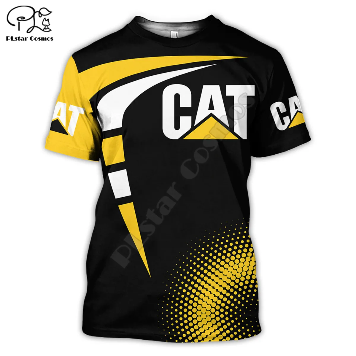 Mačka caterpillar 3dT Majica poletje Risanka avatar printed majica s kratkimi rokavi moški za ženske majice, vrhovi črni bombaž tees Moda Kratek rokav