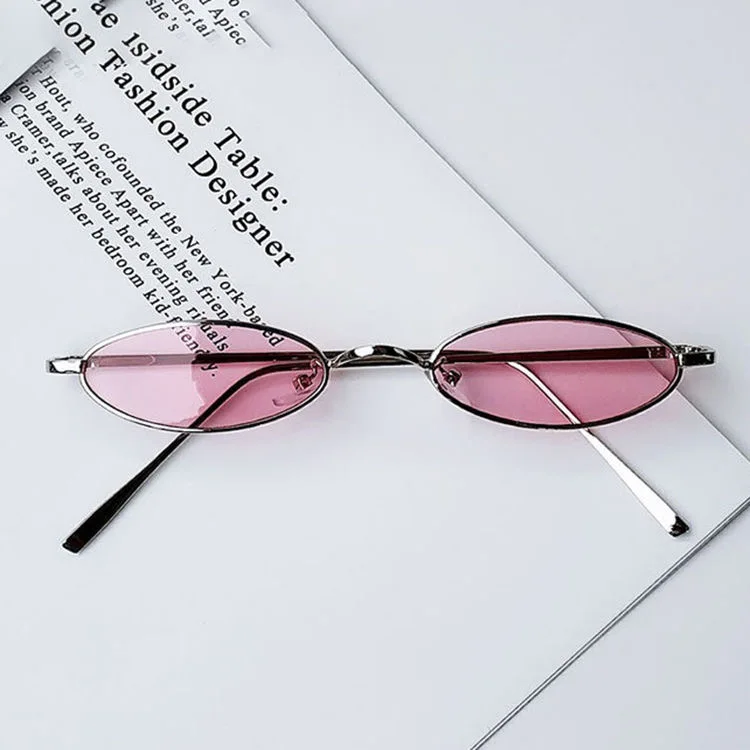 Mačka Oči Kovinski Ženske Očala Retro Moda Moških Sončna Očala Blagovne Znamke Mini Okvir 2020 Oculos De Sol Unisex