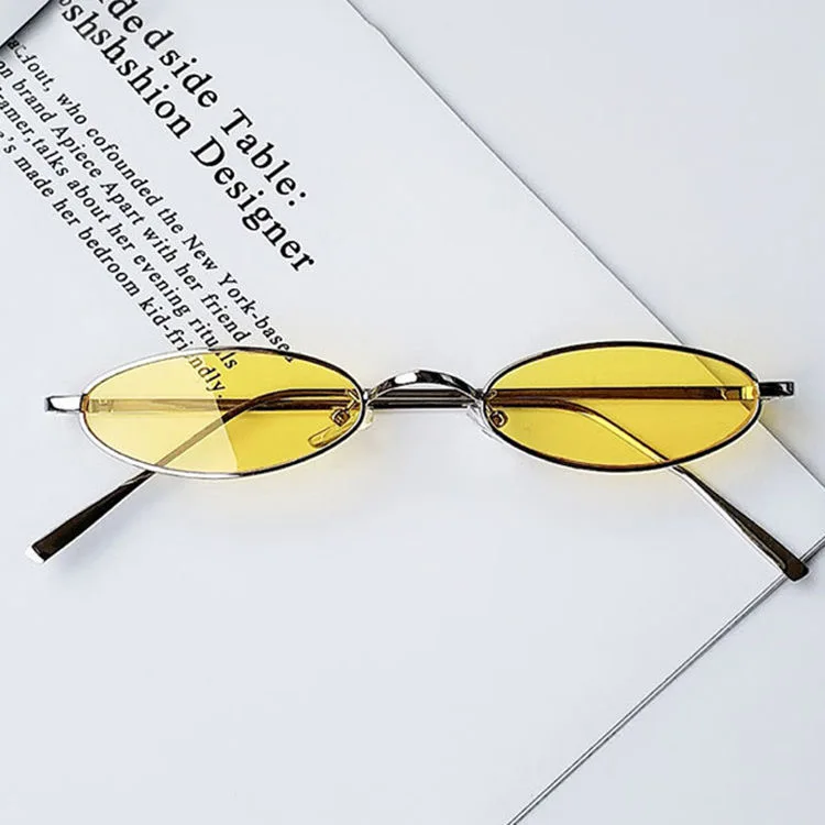 Mačka Oči Kovinski Ženske Očala Retro Moda Moških Sončna Očala Blagovne Znamke Mini Okvir 2020 Oculos De Sol Unisex