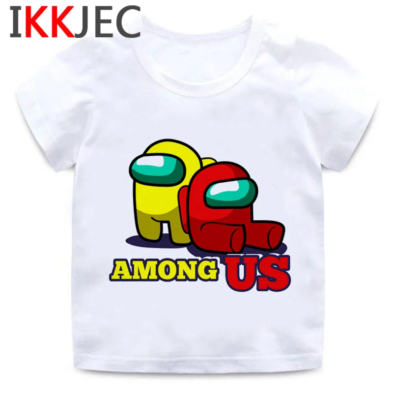 Med Nami Amoung Nas Amongus baby otroci vrhovi poletje anime estetske abbigliamento bambina majica s kratkimi velika sitnost