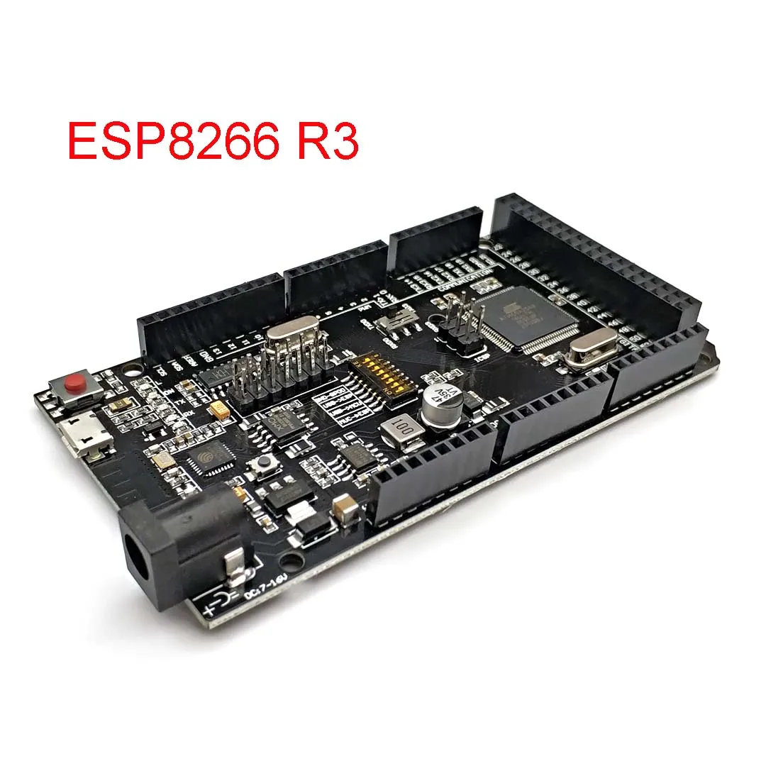 Mega2560 + WiFi R3 ATmega2560+ESP8266 32Mb Pomnilnika USB-TTL CH340G. Združljiv za Arduino Mega NodeMCU za WeMos ESP8266
