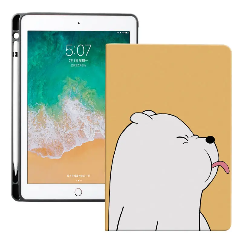 Mehke Silikonske Nazaj Primerih Srčkan Nosi iPad Ohišje Za iPad Pro 11 2020 Zaščitni ovitek iPad 7. Generacije Primeru Zrak 1 2 Coque