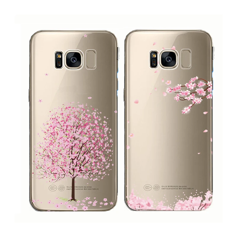 Mehko Jasno Telefon Primeru Romantično Češnjev Cvet Pokrovček Za Samsung Galaxy S21 Opomba 20 10 9 8 S20 Ultra A71 s10 s8 s9 FE Plus, Lite