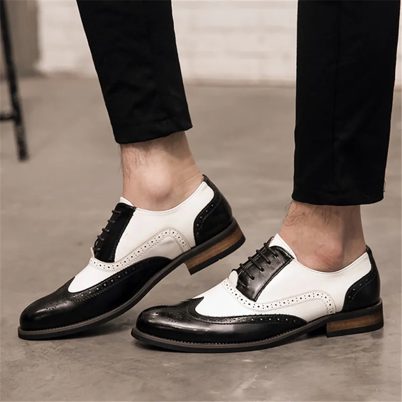 Mens formalno čevlji oxford usnja čevlji za moške obleko poročno moške brogues urad čevlji čipke moški zapatos de hombre