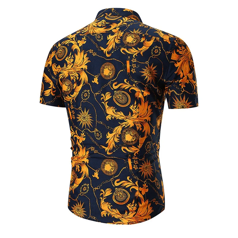 Mens Hawaiian Kratkimi Rokavi Moški Priložnostne camisa masculina Natisnjeni Plaži Majice Kratek Rokav Poletne moške obleke 2019 Azijskih Velikost 5XL