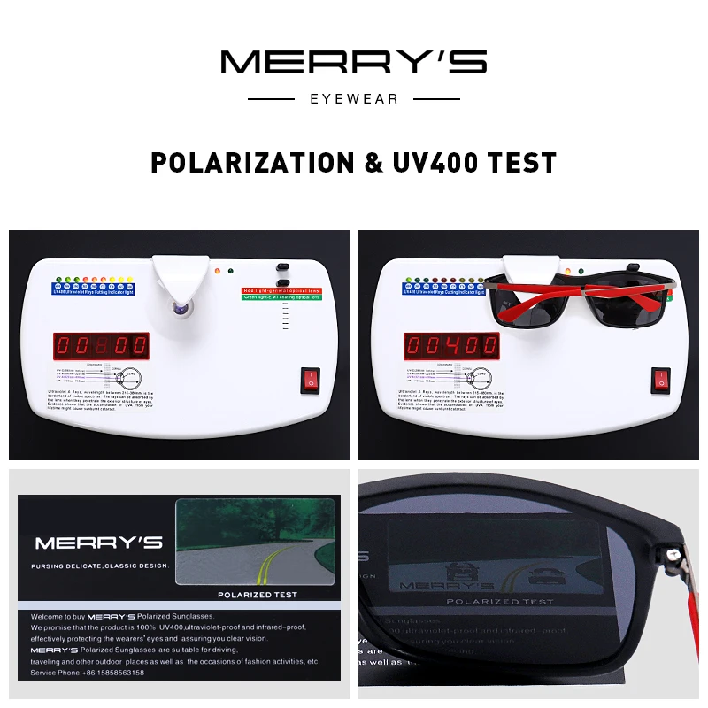 MERRYS DESIGN Moških Klasičnih Polarizirana sončna Očala TR90 Noge Športih na Prostem Ultra-lahkih Serije UV Zaščito S8161