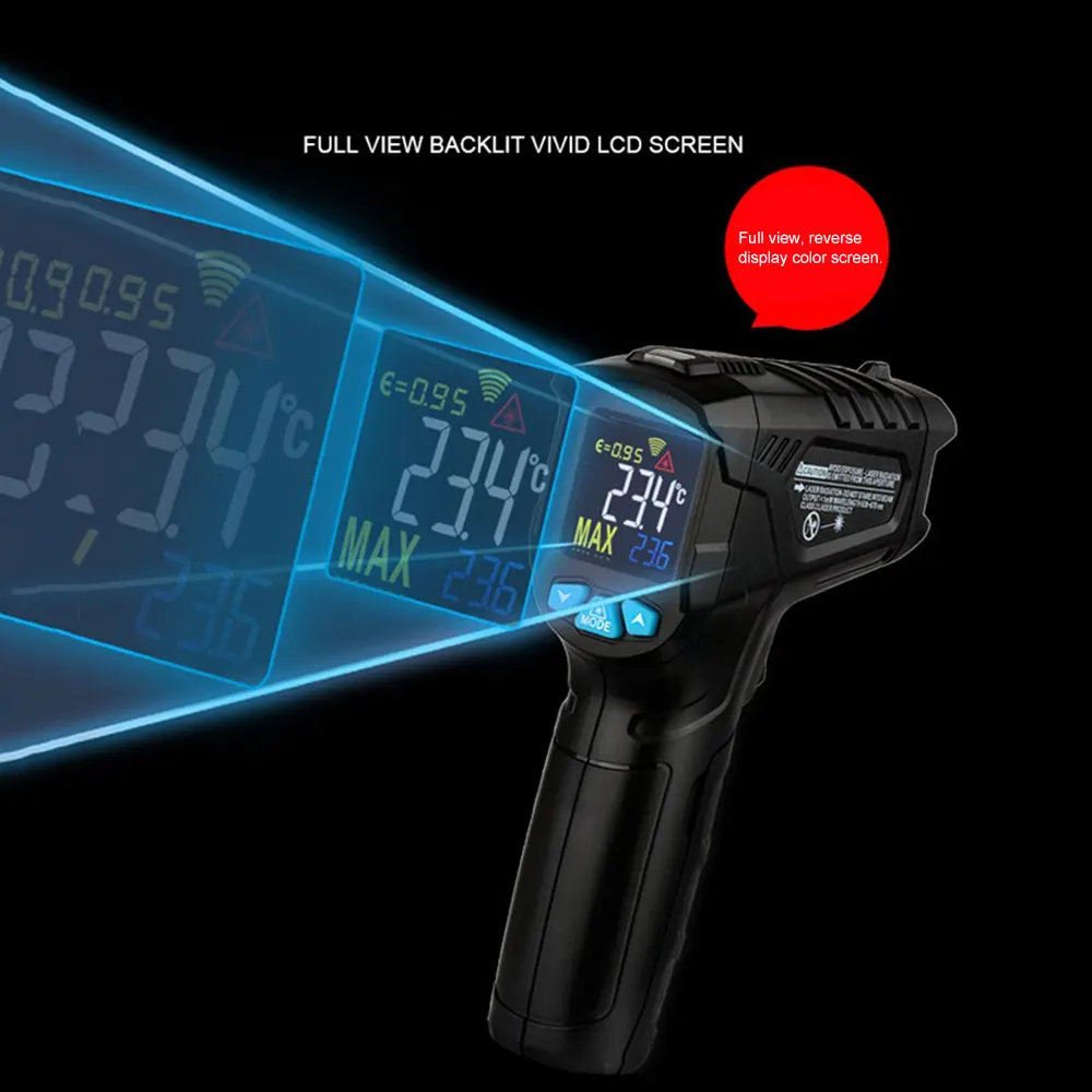 Mestek Ir01C Visoko Kakovostnih Prenosnih brezkontaktno LCD IR Infrardeči Laser Digitalni Temperature, Termometer Pištolo Ročni Termometer