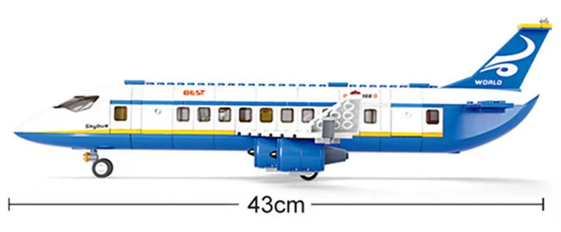 Mesto Letalo Air Avtobus Letalo gradniki Kompleti Komplet Letala Letala Letalskih Tehnika Model Opeke Izobraževalne Igrače za Otroke