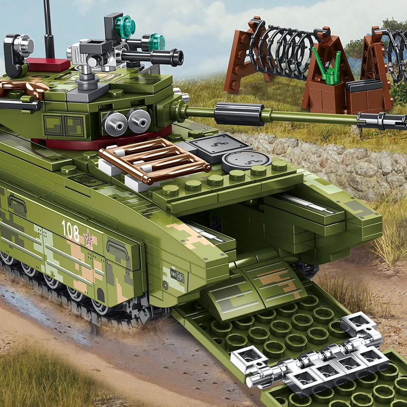 Mesto WW2 Ustvarjalca Tank Tovornjake Model gradniki Vojaško-Tehnični Orožje, Vozila Vojak Vojske Številke Opeke Igrače Za Otroke