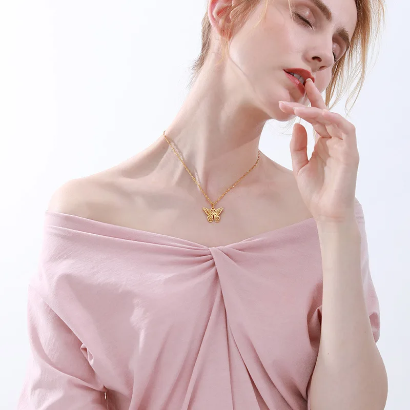 Metulj votlih ogrlica metulj verige ogrlica za ženske zlata, srebrna barva clavicle verige 2020 modna ženska choker nakit