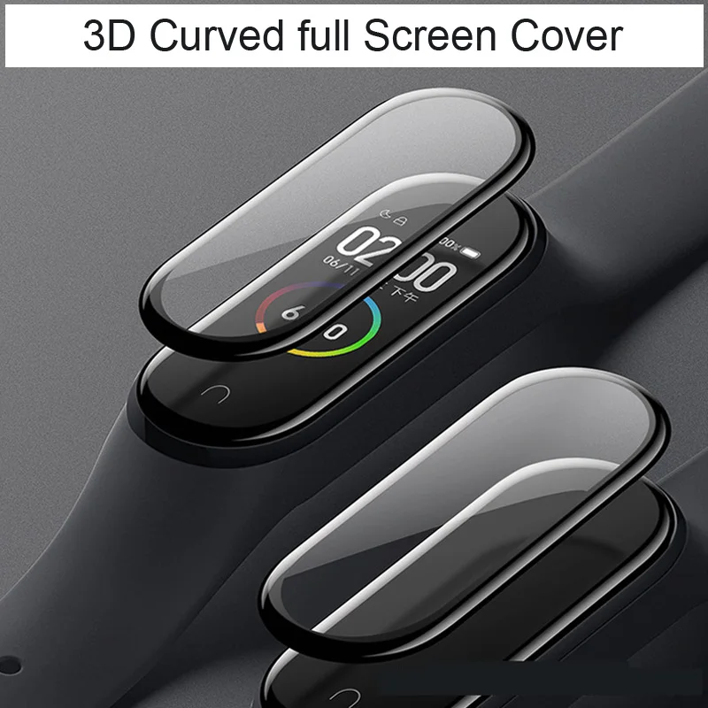 Mi Pasu 5 Screen Protector Za Xiaomi Mi Pasu 5 4 Zaslon Film Zapestnica 3D, celozaslonsko Zaščito Overlay Miband5 Miband4
