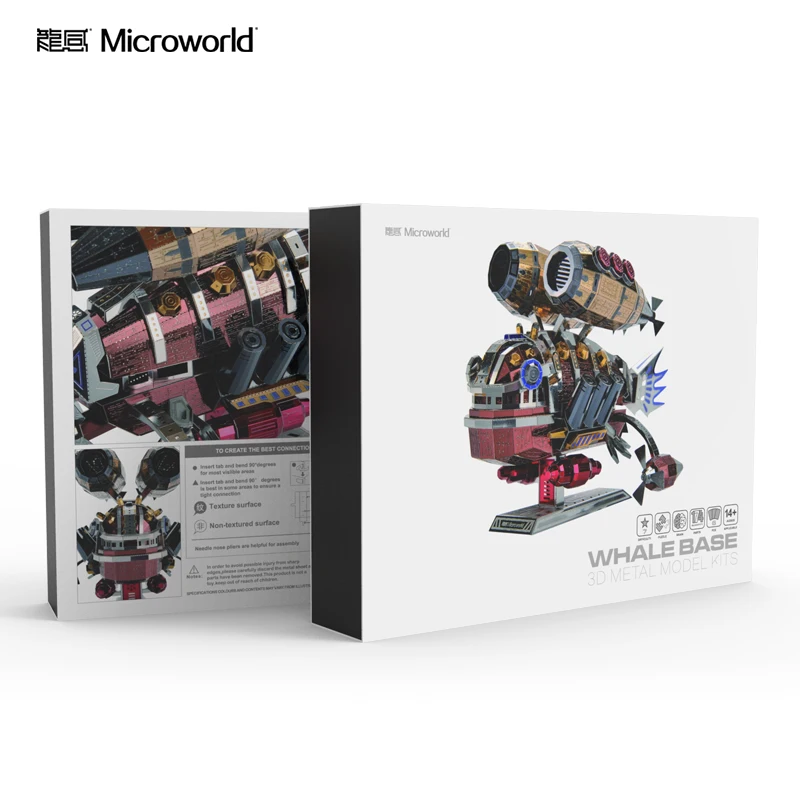 Microworld Kita osnovni model kompleti DIY lasersko rezanje sestavljanke borec model 3D kovinski Puzzle Igrače za Otroke darila