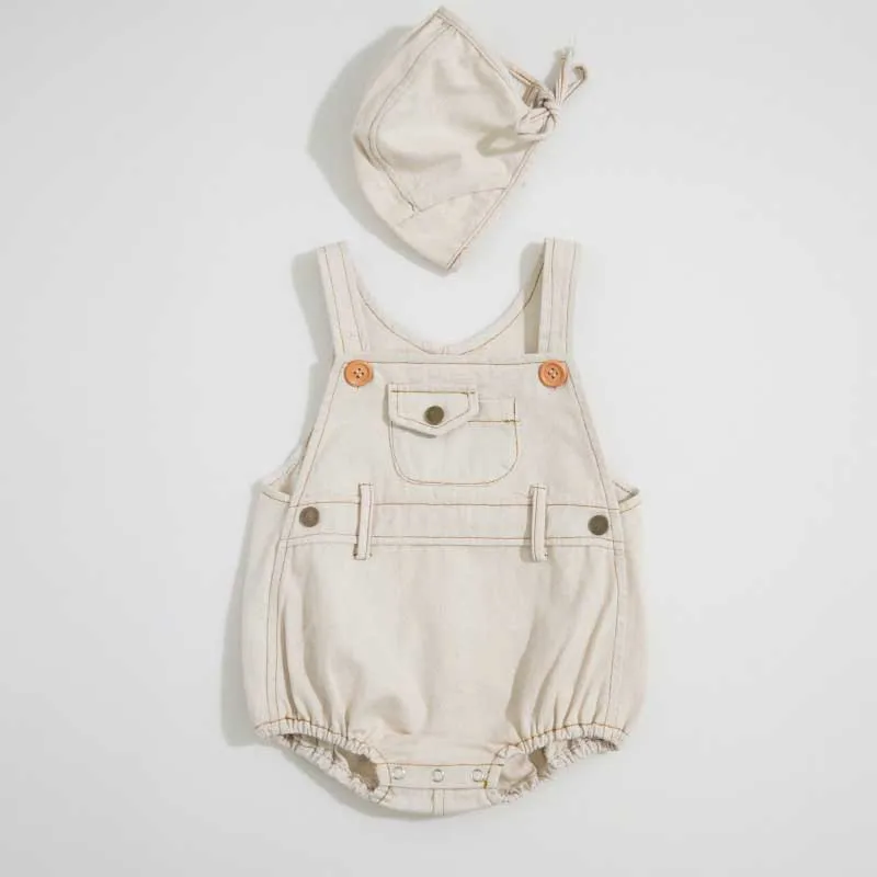 MILANCEL 2019 Otroška Oblačila Denim Baby Bodysuit brez Rokavov za Malčke Dekliška Bodysuits Kratek Slog Malčka Fantje Oblačila