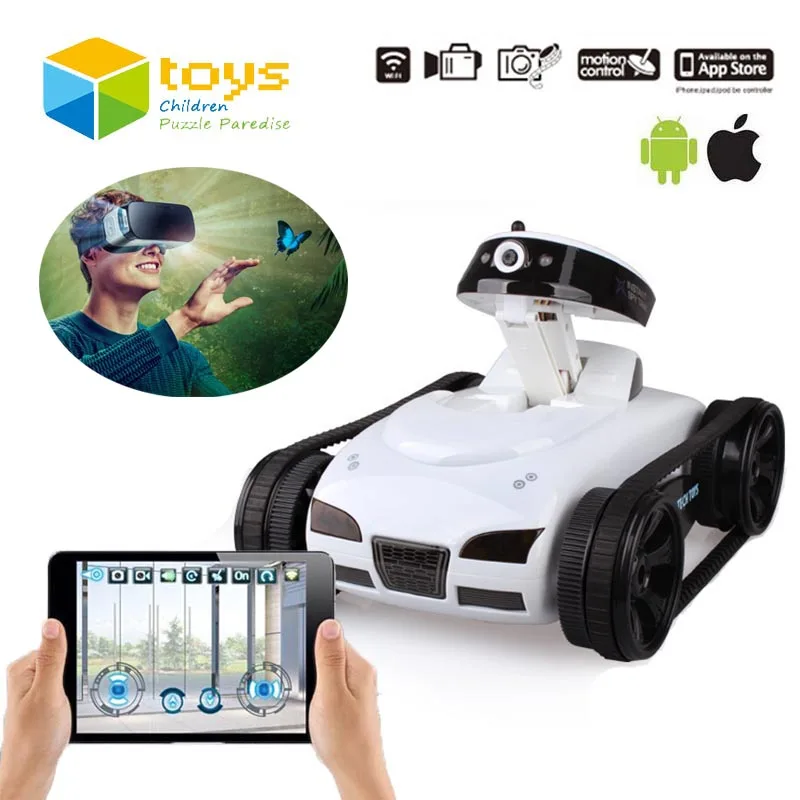 Mini Daljinski upravljalnik Igrače Wifi Robot Fotoaparat RC Tank APLIKACIJE v Realnem času nadzoruje IOS Android Pametne Naprave, za Otroke Kis Darila