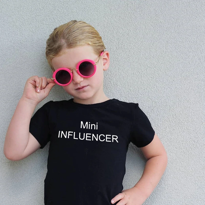Mini Influencer Malčka Otrok Priložnostne Vrhovi & Tees Dojencek Dekliška Oblačila, Otroška Oblačila Modni Slog T-majice za Fantje Dekleta