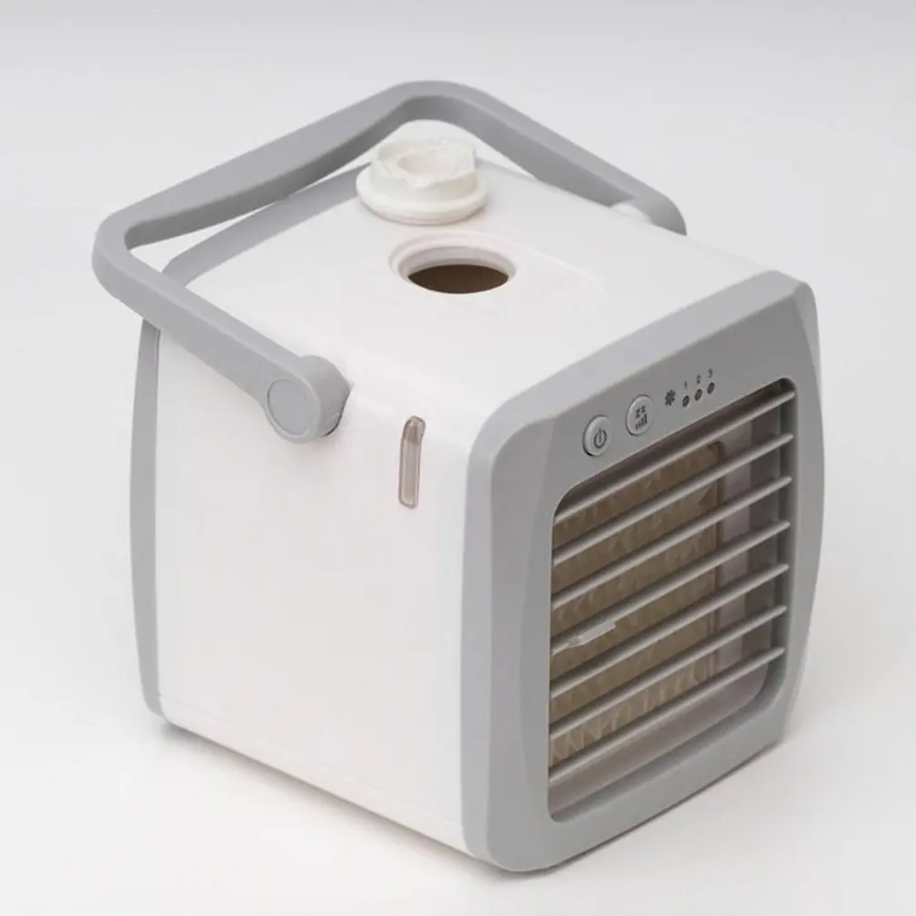 Mini Klimatska Naprava Zračnega Hladilnika Osebni Prostor Zraka Hlajenje Usb Za Polnjenje Klimatske Naprave Barve Svetlobe Desk Fan