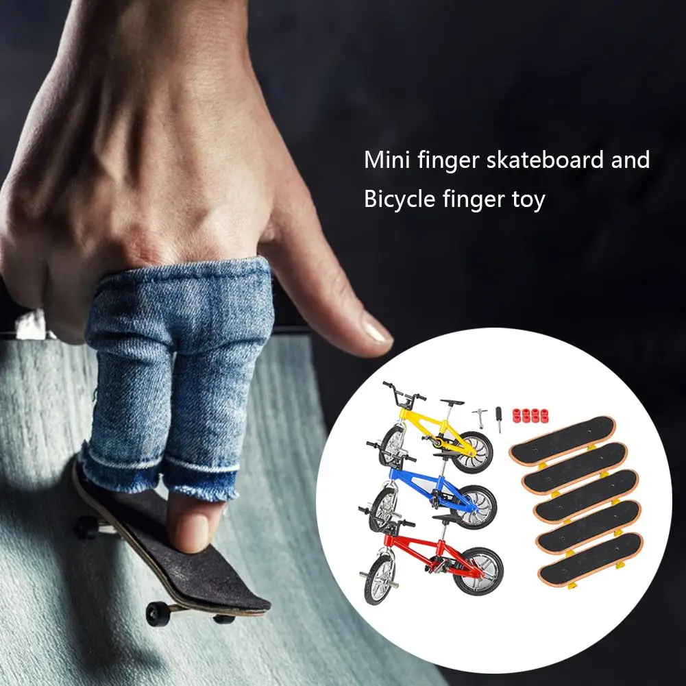 Mini Prst Rolkanje Fingerboard Izposoja Nastavite Zabavno Skate Deske Mini Kolesa Igrače Za Otroke, Fantje, Otroci Darila