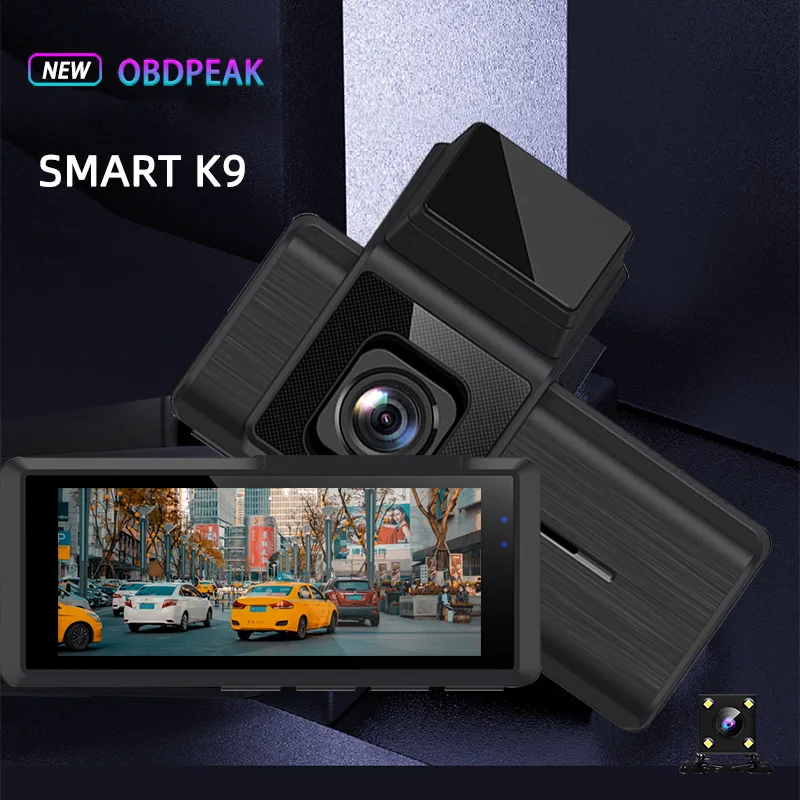 Mini Smart DVR Dash Fotoaparat Avto Dvr FHD 1080P WDR G-Senzor Night Vision Velike širokokotni Video Snemalnik Dashcam Spredaj in Zadaj