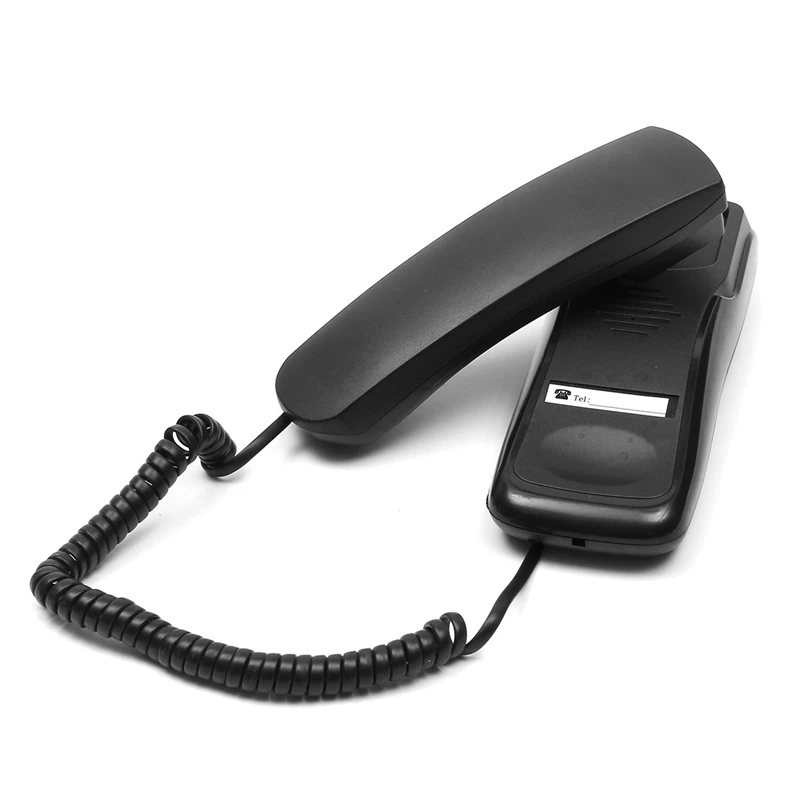 Mini Stensko Telefonsko strip telefon Home Office Hotel Namizje Stacionarnega Telefona Bela/Črna nadzor Glasnosti DC 48V