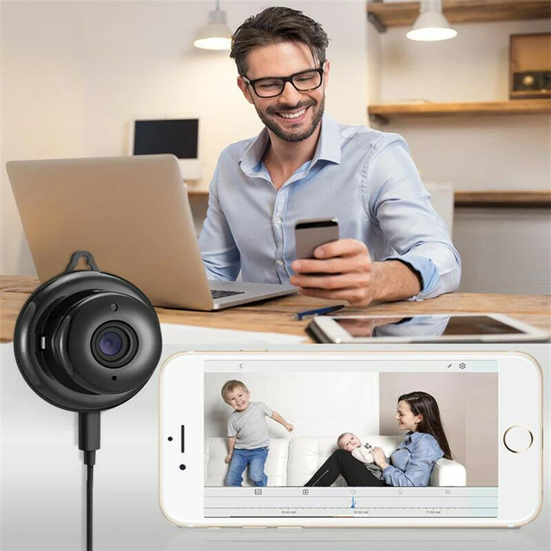 Mini Trail Fotoaparat,Full HD 720P Brezžični WiFi, Bluetooth, Night Vision Camera z Avdio&Video,Mala Varnostno nadzorna Kamera