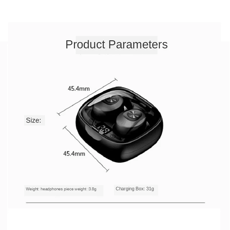 Mini TWS Brezžične Slušalke Bluetooth 5.0-slušalke Šport Čepkov Prostoročne Stereo Nepremočljiva Čepkov Slušalke Z Mikrofonom