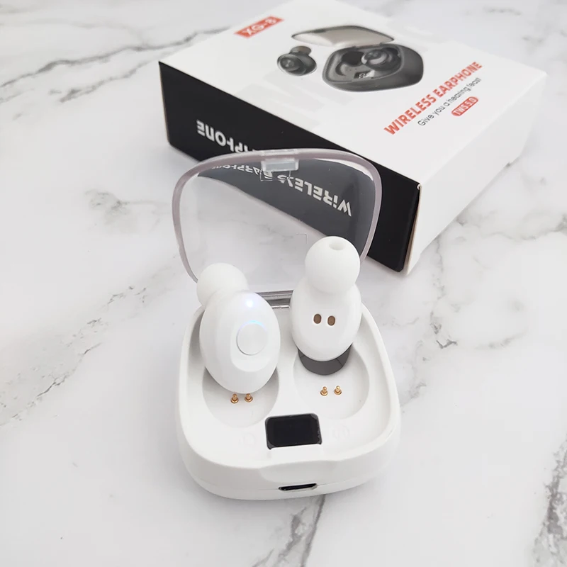 Mini TWS Brezžične Slušalke Bluetooth 5.0-slušalke Šport Čepkov Prostoročne Stereo Nepremočljiva Čepkov Slušalke Z Mikrofonom