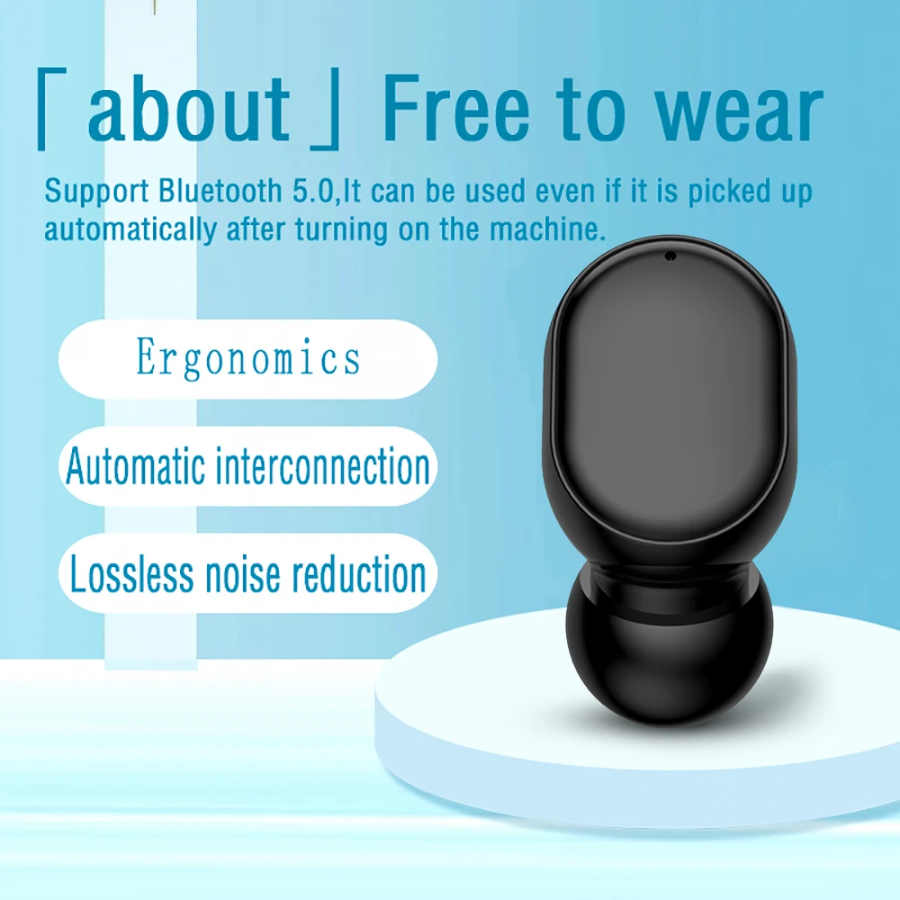 Mini V Uho Bluetooth 5.0 Slušalke Dotik za Nadzor Slušalke Z Mikrofonom Šport Čepkov Brezžične Hi-fi Slušalke za Prostoročno Za xiaomi