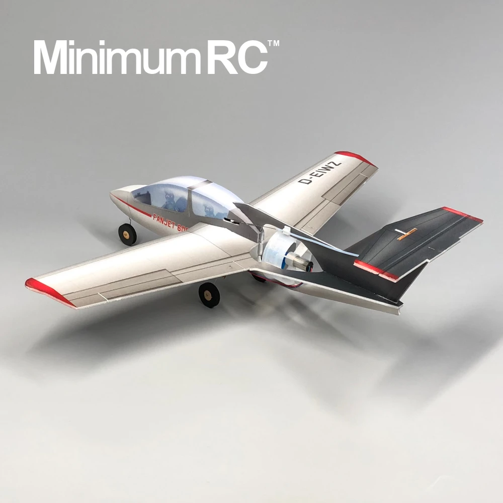 MinimumRC Fan-Jet 600 mikro RC JET 35mm ERS 360 mm Kit+ERS / Komplet+ERS+servos