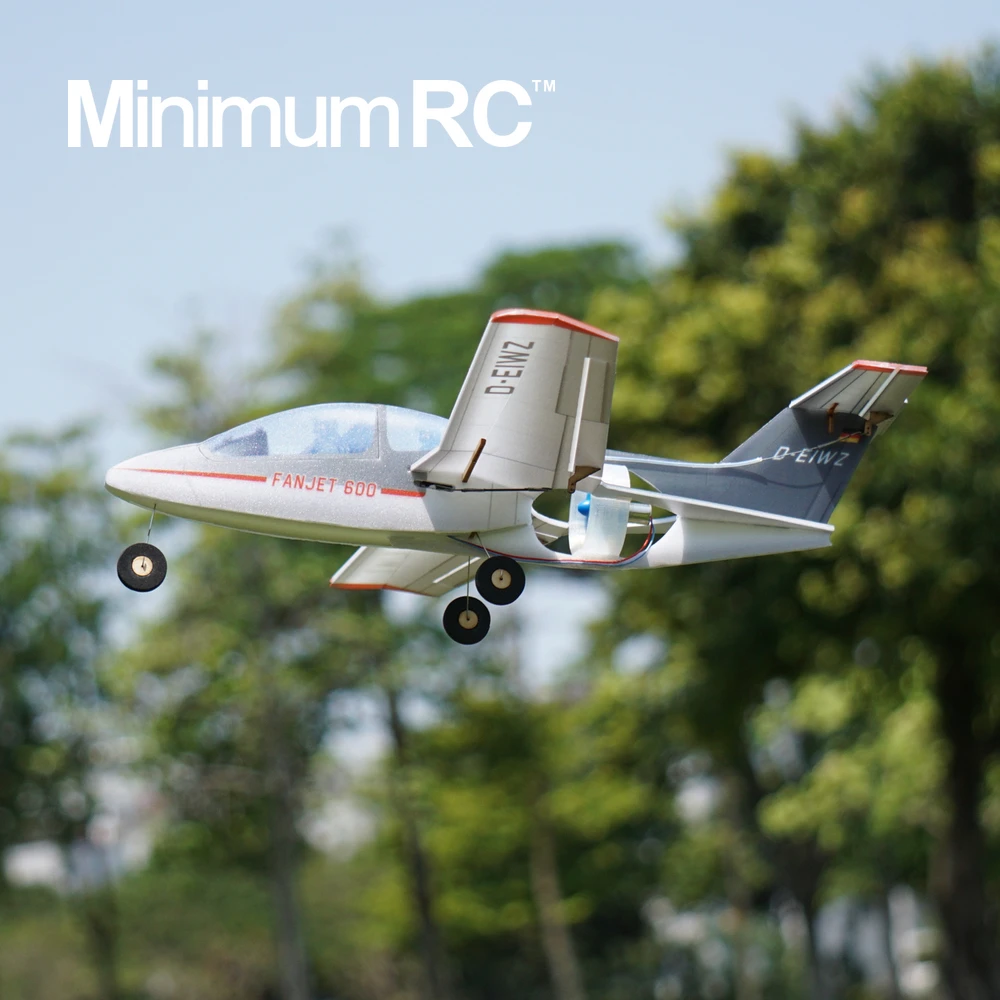 MinimumRC Fan-Jet 600 mikro RC JET 35mm ERS 360 mm Kit+ERS / Komplet+ERS+servos