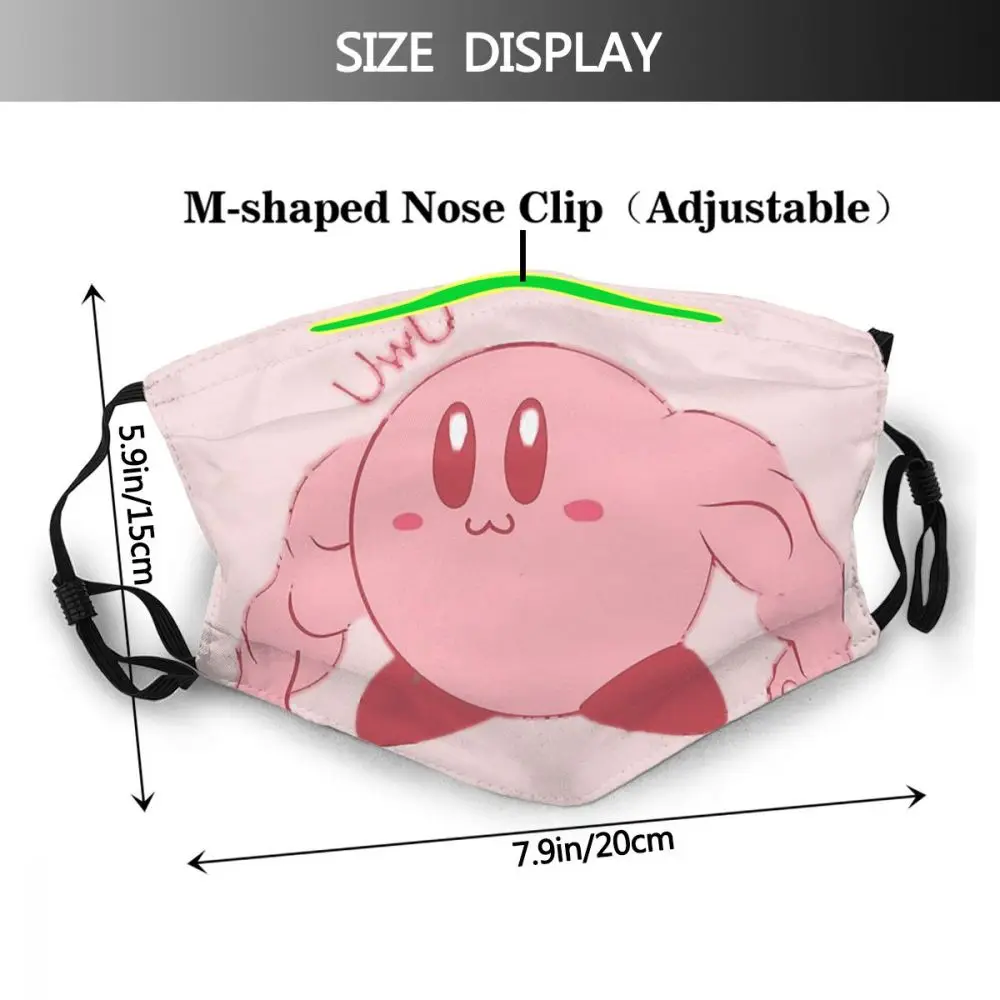 Mišična Kirby Usta Masko Kirby Ukrep platformna Varstvo Ponovno Stroj Mascarilla S Filtri