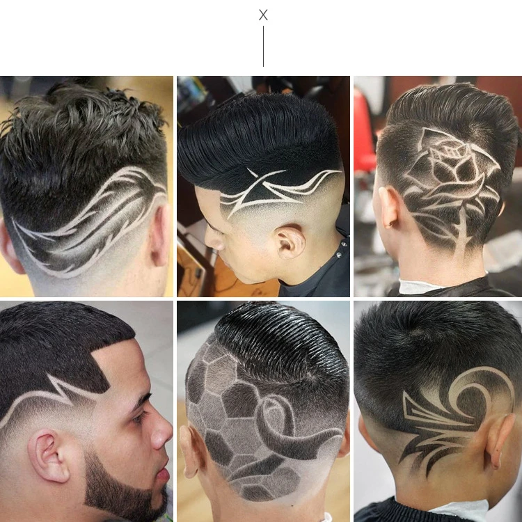MO TULIPANOV hair trimmer Barber Odbitek za ponovno Polnjenje lase Clipper Akumulatorski Moških Las Rezanje Brado brivnik 0 mm britev brivnik