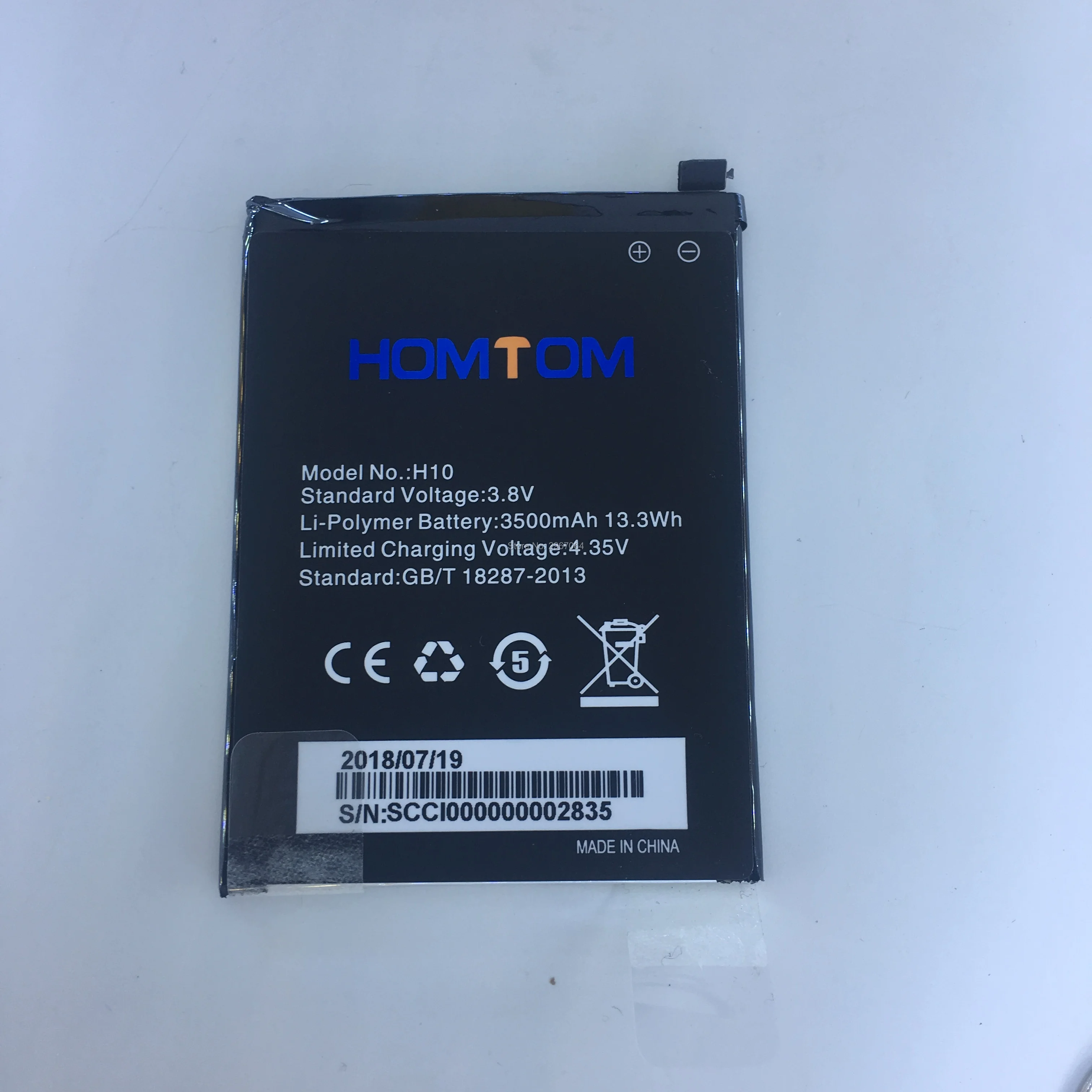 Mobilni telefon baterija za HOMTOM H10 baterije 3500mAh 5.85 palčni MTK6750T Visoke zmogljivosti Dati razstaviti orodje Dolg čas pripravljenosti