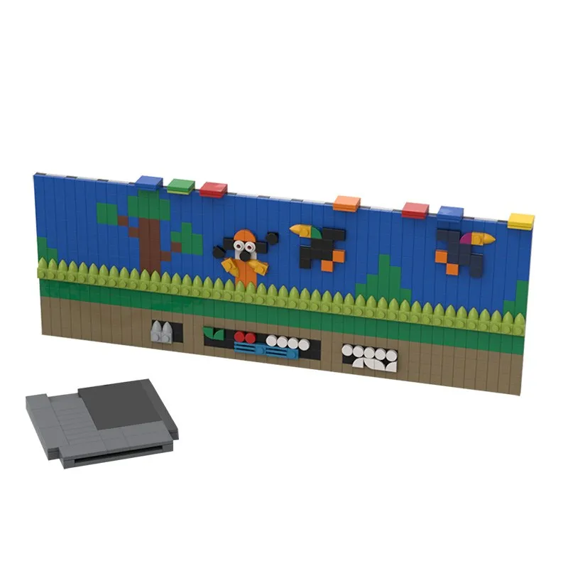 MOC Duck Hunt FC NES Mini Classic Edition Retro Video Igre Konzole 818pcs gradniki Tech Diy Opeke Igrače Za Otroke