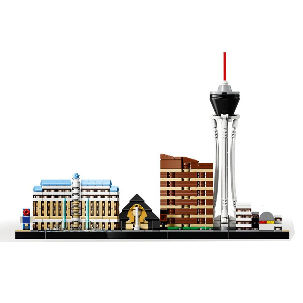 MOC Združljiv Ustvarjalnost Las Vegas Arhitekture Tehnika Gradnje Stavbe, Bloki, Opeke Darila Zbiranja Igrač Božično Darilo