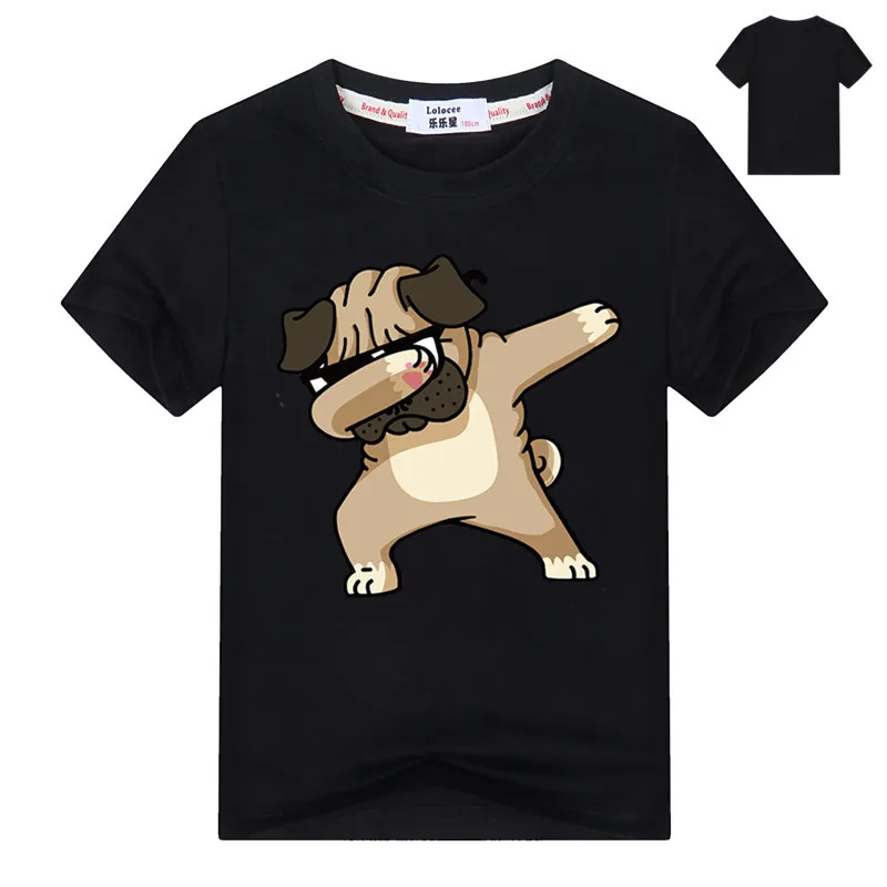 Moda Dabbing Pug Otrok Bombaža T-Shirt Najnovejši Fant/Punca/Dojenček Zabavne Majice Dabbing Samorog/Pes/Panda Vrhovi Tee
