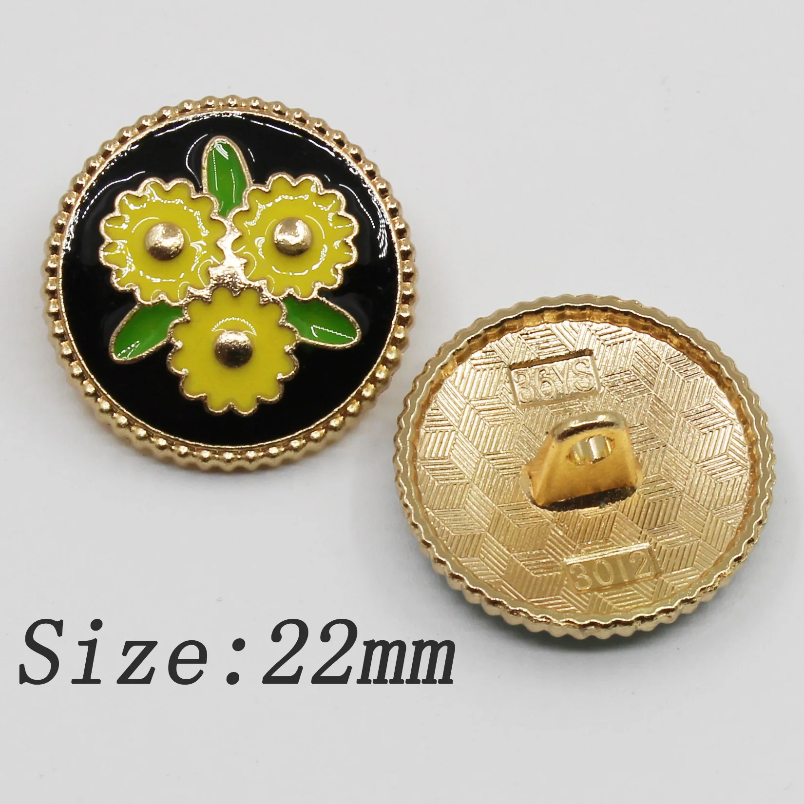 Moda Kolenom 10Pc 22 mm Kovinski pulover krog gumb oblačila obrti Dodatki, poročni ročno izdelan okrasni gumbi