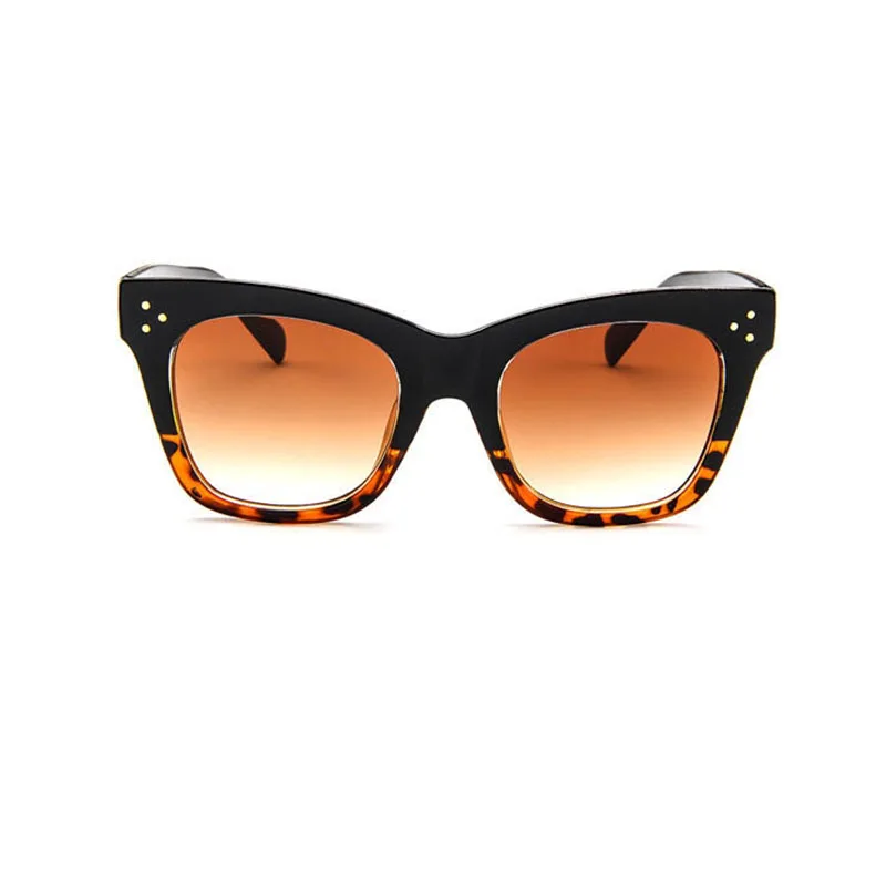 Moda Kvadratnih klasičnih sončna očala Ženske Letnik blagovne Znamke Leopard sončna očala Ženska Ženske Gradient Objektiv Velika Očala