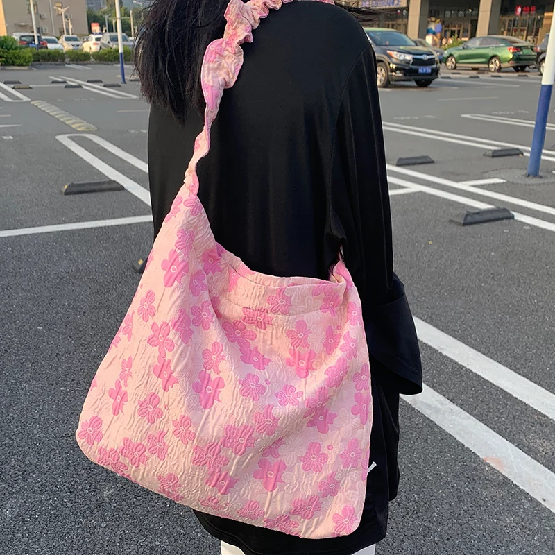 Moda Naguban Ženske Messenger Bag Roza Cvetovi Dekleta Študent Priložnostne Tote Torbice, Velike Zmogljivosti, Dame Potovanje Ramo Torbe
