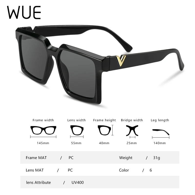 Moda prevelik kvadratnih modni, klasični sončna očala dame visoke kakovosti luksuzni oblikovalec sončna očala moških retro sončna očala UV400